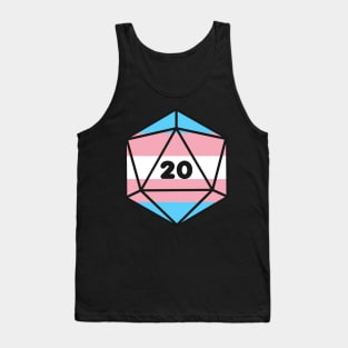 D20 - Transexual Pride Dice Tank Top